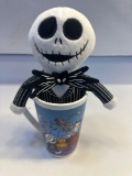 New Disney Nightmare Before Christmas Halloween Jack Skellington Cup / Stuff Toy