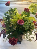 Flower Arrangement With Plastic Decorative Vase