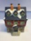 Vintage Christmas Village High School Porcelain Lighted House