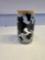 Glass Cow Print Glass Cup With Wooden Lid