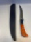 New Knife With Sheath