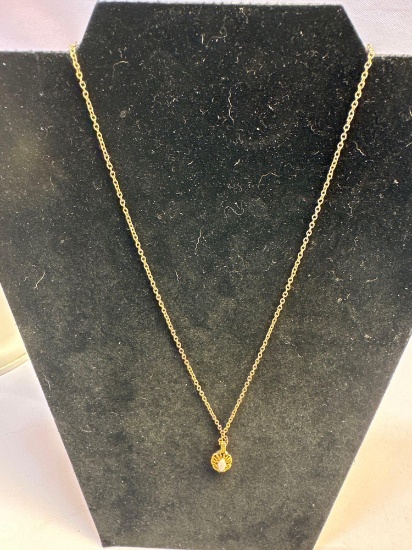 Costume Jewelry Necklace With Charm