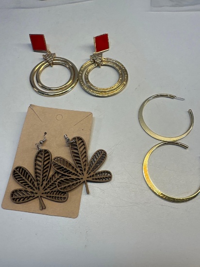 3 Pairs of Earrings