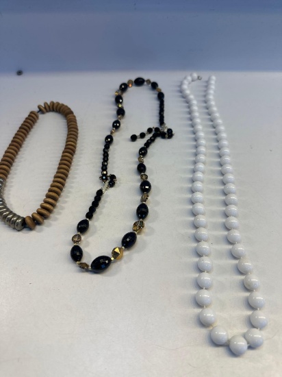 3 Costume Jewelry Necklaces
