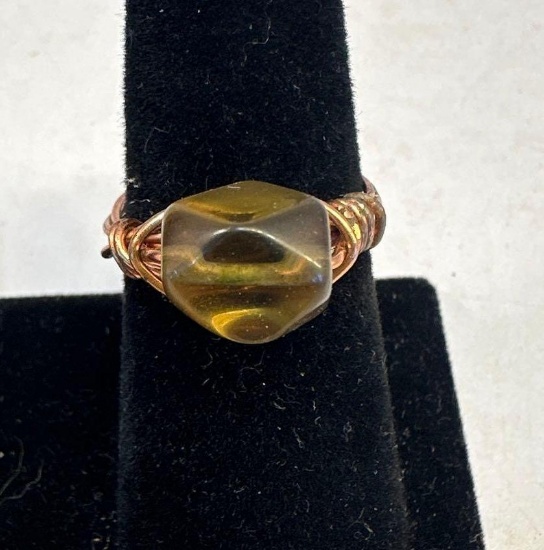 Copper / With Stone Ring Size 8.5