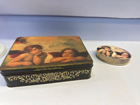 2 Cherish Angel Tins With Lids