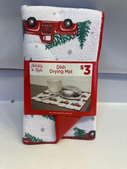 New Christmas Dish Drying Mat