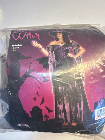 New Star Light Witch Womens Size Large Halloween Costume