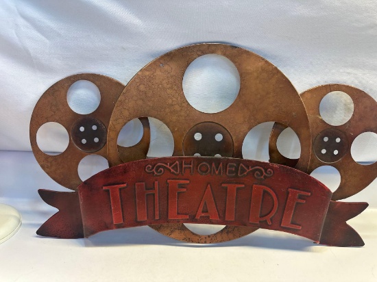 Metal Home Theater Sign / Wall Hanging