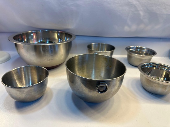 Stainless Steel Mixing Bowls Lot