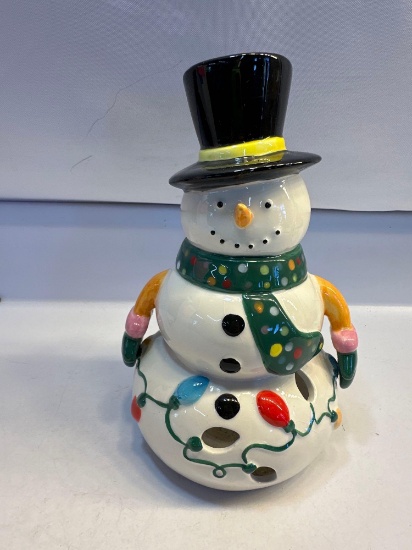 Snowman Candle Holder