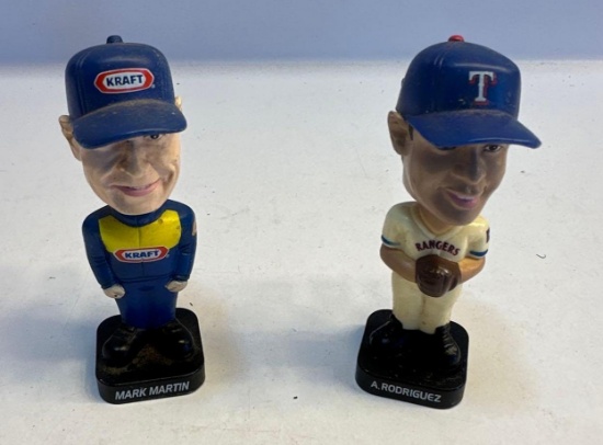 A Rodriguez Bobble Head/ Mark Martin Bobble Head