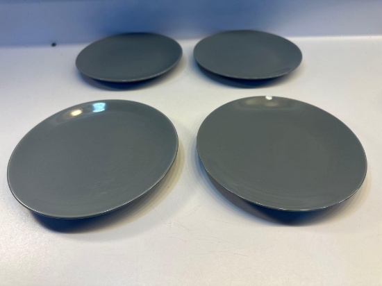4 Blue Salad / Dessert Plates