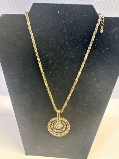 Costume Jewelry Gold Chain With Charm Necklace