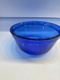 Cobalt Blue Glass Anchor Hocking Mixing Bowl