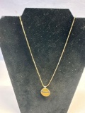 Costume Jewelry Chain Chain With Gold/ Black Charm Necklace