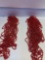 Set of 2 Red Beads Garland