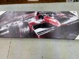 New Canvas Painting With Race Car Wall Hanging