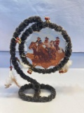 Hand Made Dream Catchers With Cowboy Scene