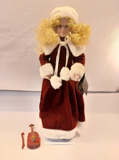 House of Lloyd Porcelain Christmas Melody Doll