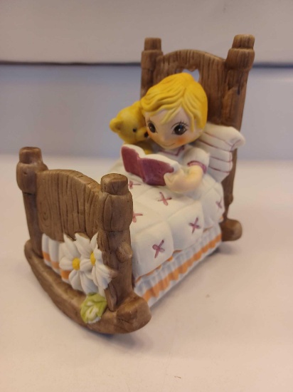 Story Time Girl in Bed
