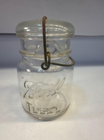 Glass Ball Mason Jar With Lid
