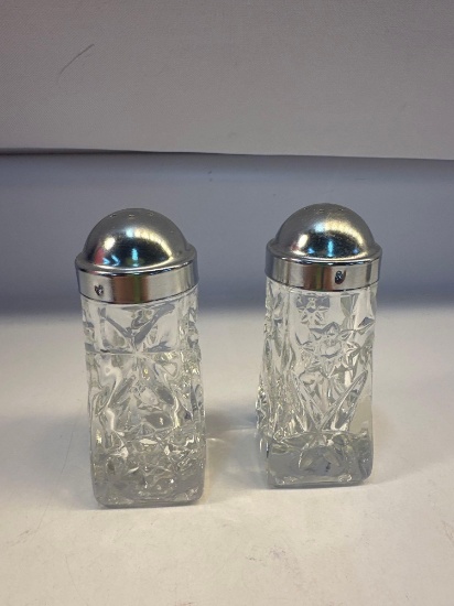 Vintage Glass Salt and Pepper Shaker