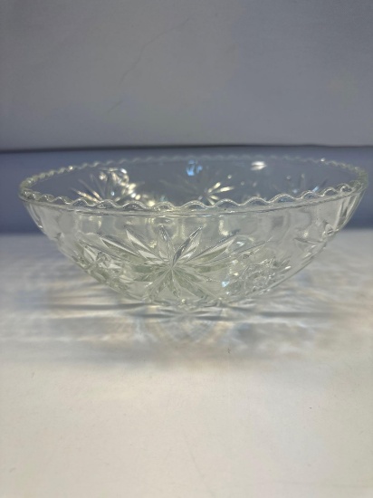 Prescut Star Clear Glass Serving / Salad Bowl