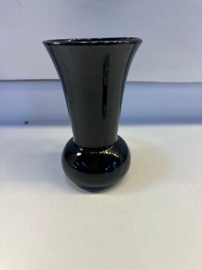 Vintage Maroon Glass Vase