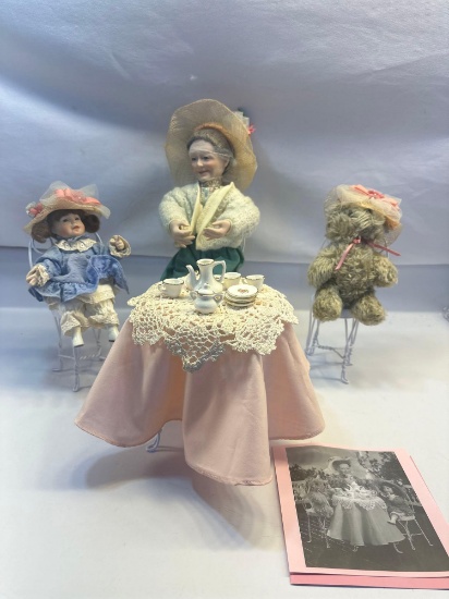 The Ashton- Drake Galleries Certificate of Authenticity Grandma Tea Party