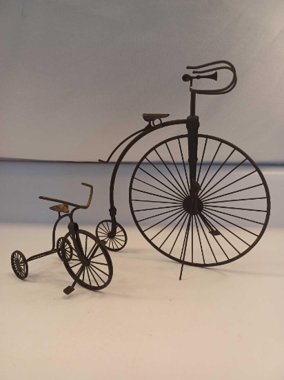 2 Vintage Metal Bicycles