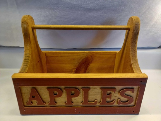 Wood Apples Tool Box Decor