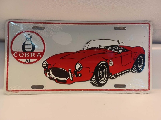 Cobra Decorative License Plate