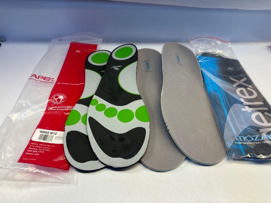 3 Pairs Apex Anatomical Thermothotic Shoe Sole Cushions