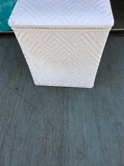 Nice Clean Wicker Laundry Hamper