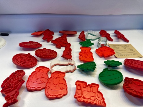 Assorted Cookie Cutters- Christmas, Birthday, Halloween, Etc
