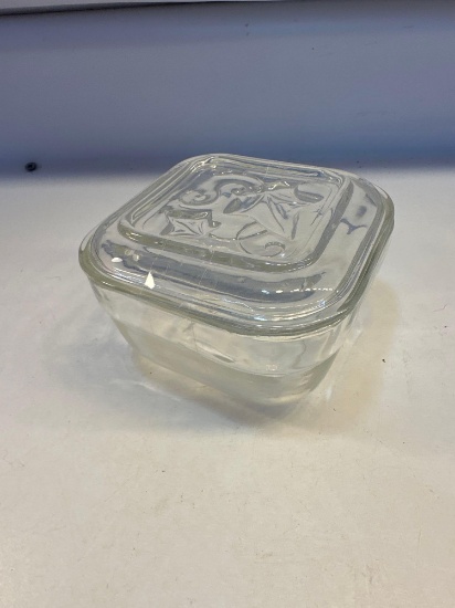 Clear Glass Trinket Box With Lid