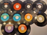 10 Vintage 45 RPM Records