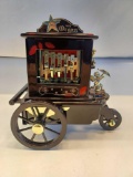 1850 Organ Grinder Musical Jewelry Box/Drawer with Cherub