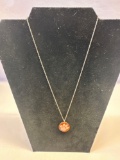 Chain With Clemson Tigers Paw Charm