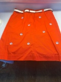 Women Clemson Campus Chinos Size 12 Skirt With White Belt