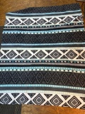 Blue/ Green / Black Decorative Fleece Blanket