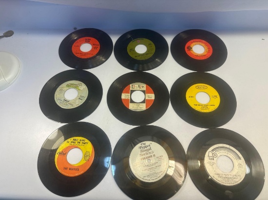 9 Vintage 45 Rpm Records