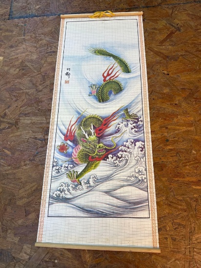 Chinese dragon scroll Wall Hanging