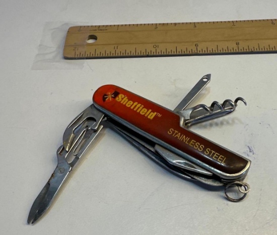 Sheffield Stainless Multi - Tool Keychain