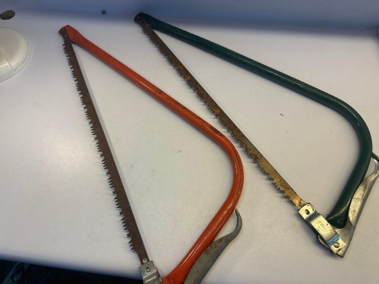 2 Metal Bow Saws