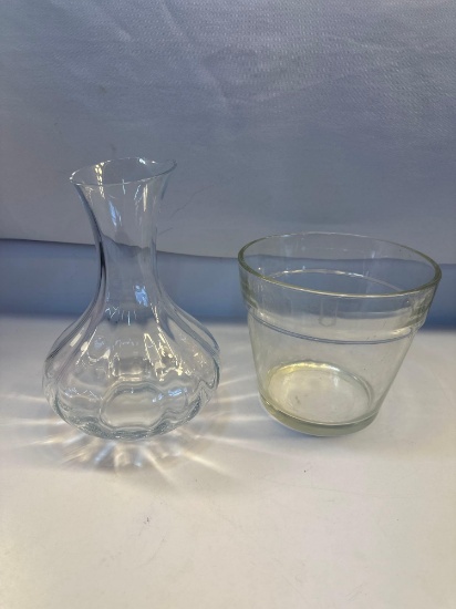 Decorative Glass Pitcher/ Glass Planter