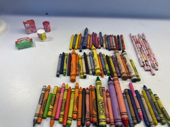 Crayon and Pencil Lot, Toy Groceries