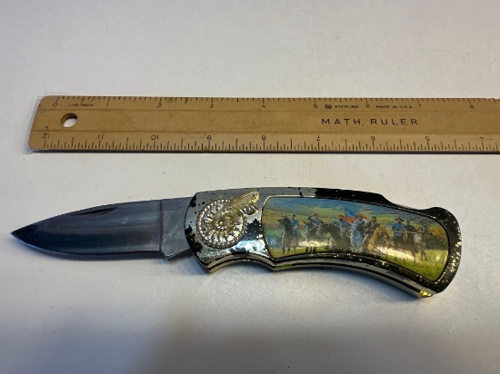 Vintage Civil War Collectors Folding Pocket Knife