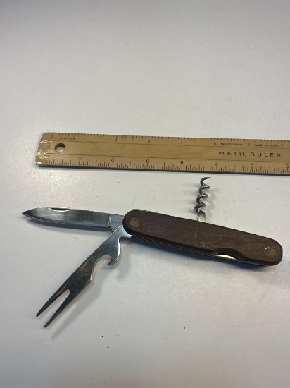 Wooden Folding Multi Camping / Knife Tool